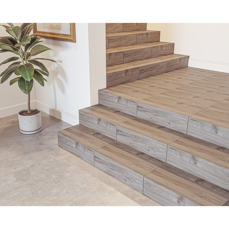 Gres szkliwiony stopnica ASHVILLE grey mat 29,7x59,8 gat. I
